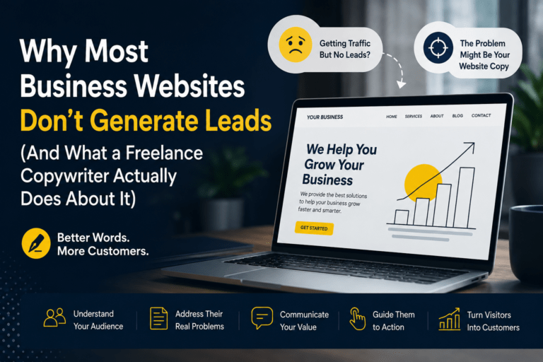 Freelance Copywriter: Why Most Websites Don’t Generate Leads