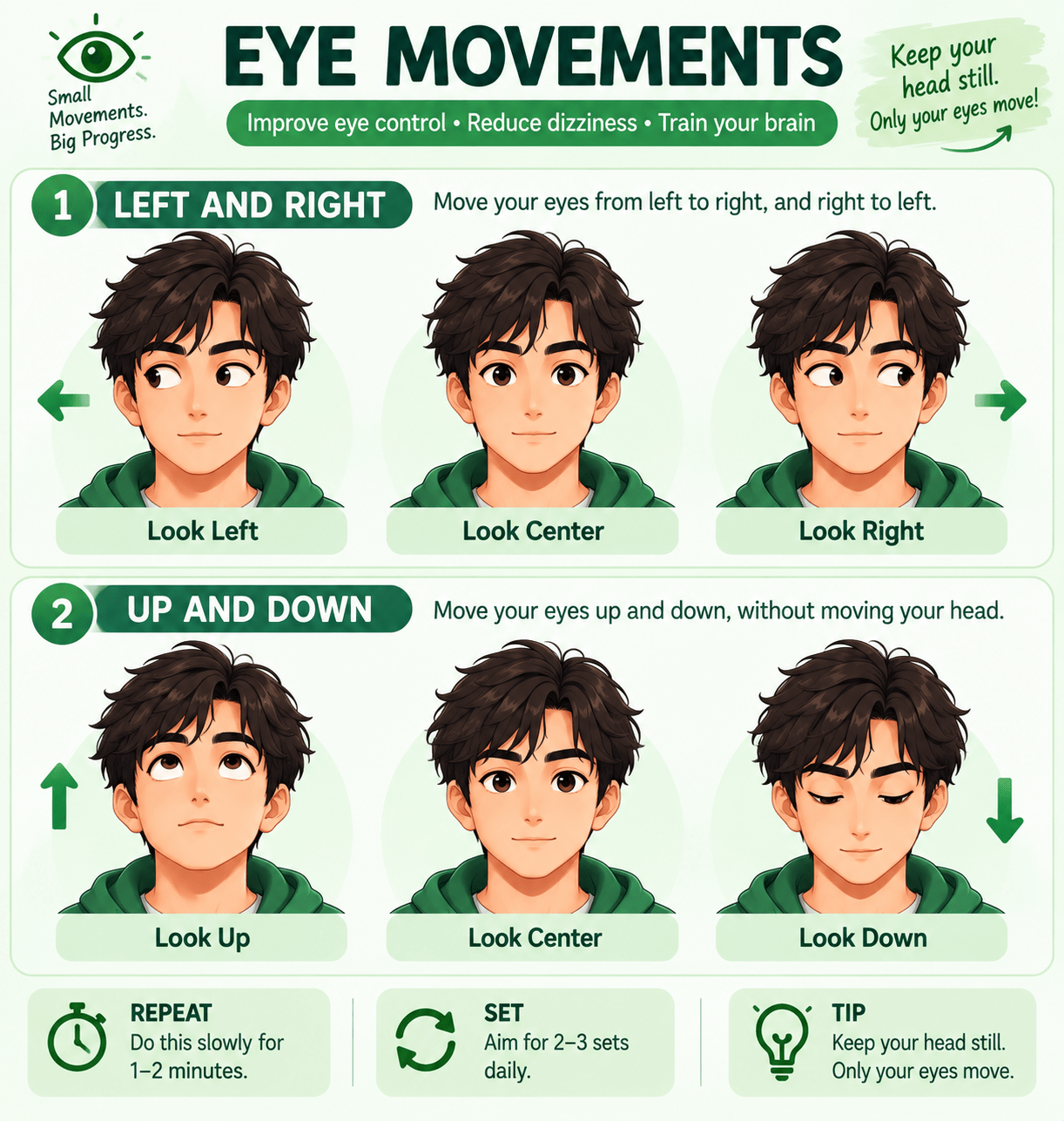 Eye Movements and Saccades exercise